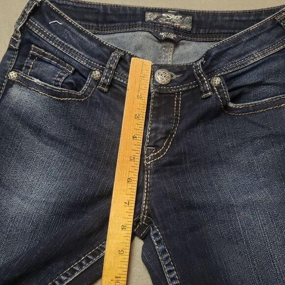 Silver Aiko Kick Flare Capri / Crop / Shorts / jeans size 27 - Picture 9 of 11